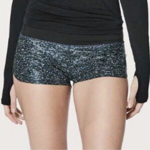 Short lulu Sparkly foil, white and blue Athletic Shorts